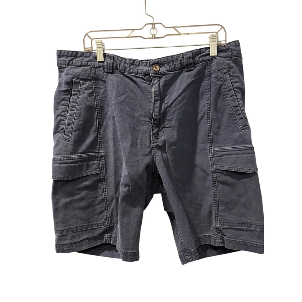 Tommy Bahama Set Of 2 Chino Cargo Shorts Size 36 Blue Casual Summer Cotton